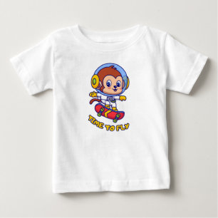 Camiseta Para Bebê Hora de voar