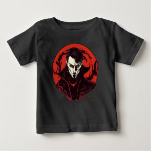 Camiseta Para Bebê Horror de Olhos Vermelhos