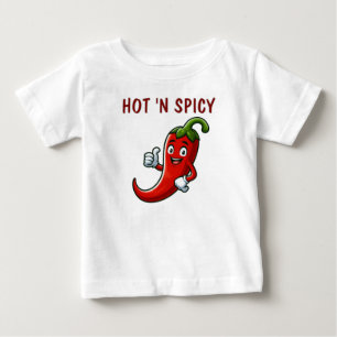 Camiseta Para Bebê Hot e Spicy Lover