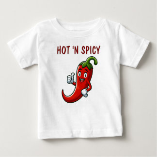 Camiseta Para Bebê Hot e Spicy Lover