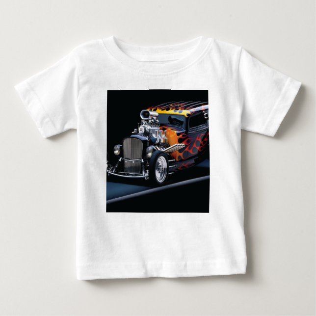 Camiseta Para Bebê Hot rod (Frente)