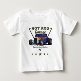 Camiseta Para Bebê Hot Rod Garage!