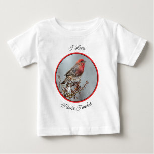 Camiseta Para Bebê House Finch in Snow - Foto original