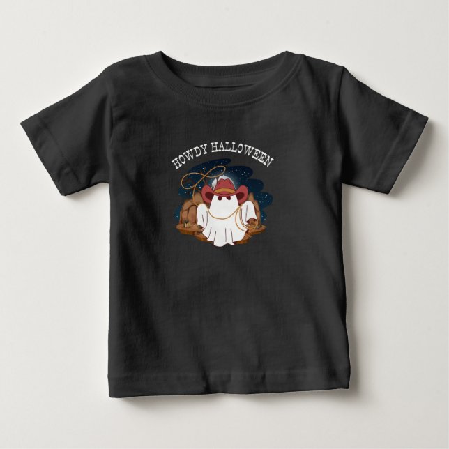 CAMISETA PARA BEBÊ HOWDY HALLOWEEN (Frente)