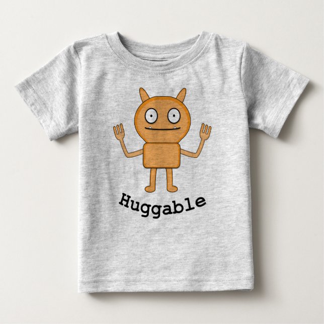 Camiseta Para Bebê Huggable - Baby Fine Jersey T-Shirt  (Frente)