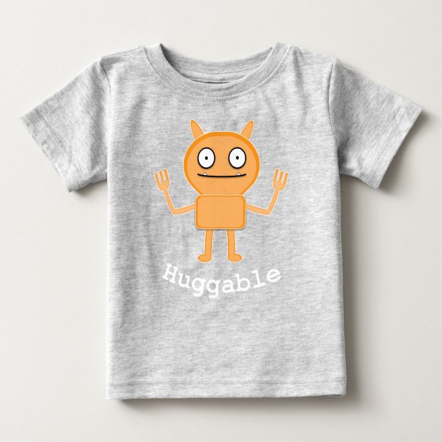 Camiseta Para Bebê Huggable - Baby Fine Jersey T-Shirt  (Frente)