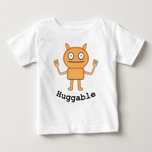 Camiseta Para Bebê Huggable - Baby Fine Jersey T-Shirt  (Frente)
