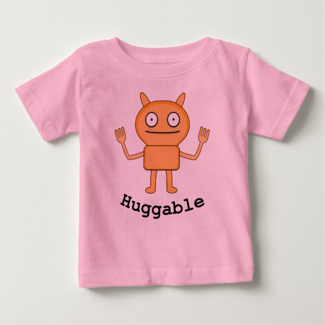 Camiseta Para Bebê Huggable - Baby Fine Jersey T-Shirt (Frente)