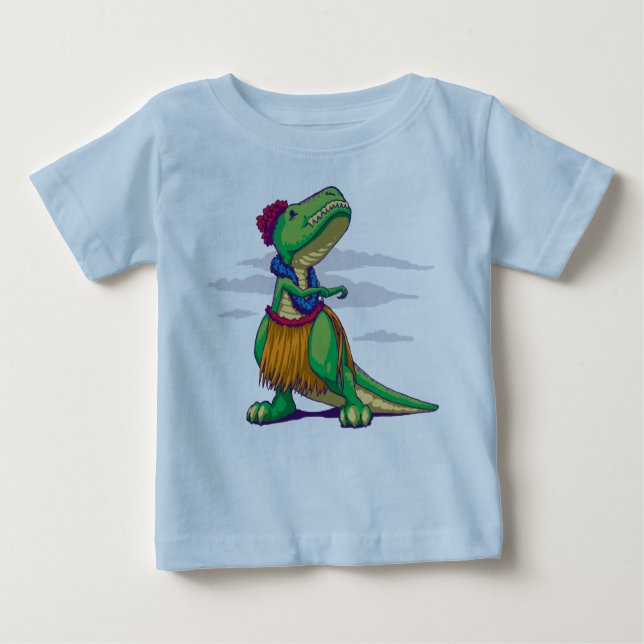 Camiseta Para Bebê Hula Rex (Frente)