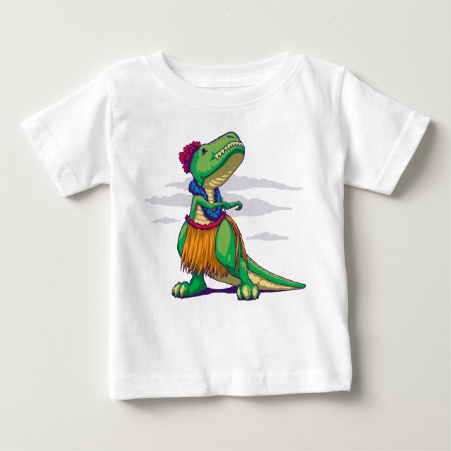 Camiseta Para Bebê Hula Rex (Frente)