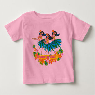 Camiseta Para Bebê Hula Toddler T-Shirt