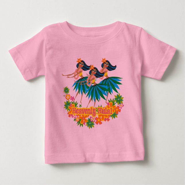 Camiseta Para Bebê Hula Toddler T-Shirt (Frente)