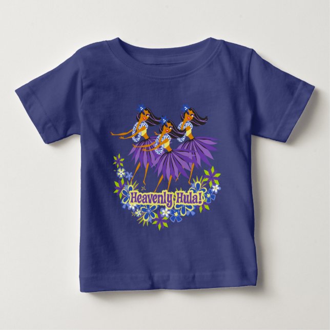 Camiseta Para Bebê Hula Toddler T-Shirt (Frente)