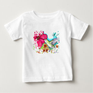 Camiseta Para Bebê Hummingbird
