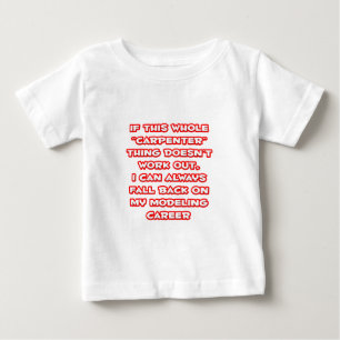 Camiseta Para Bebê Humor Carpinteiro... Carreira de modelagem