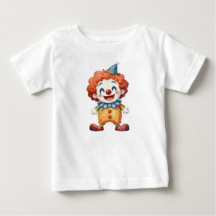 Camiseta Para Bebê Humor de Circo de Palhaço
