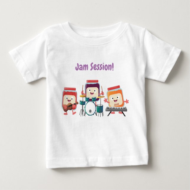 Camiseta Para Bebê Humor músico de animação de encrenca (Frente)