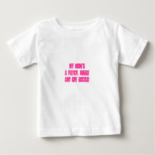 Camiseta Para Bebê Humor psiquiátrica do Enfermeira-miúdo