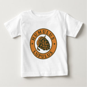 Camiseta Para Bebê Humulus lupulus salto para cerveja artesanato