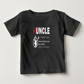 Camiseta Para Bebê Huncle Como Um Tio Normal Só Caçador