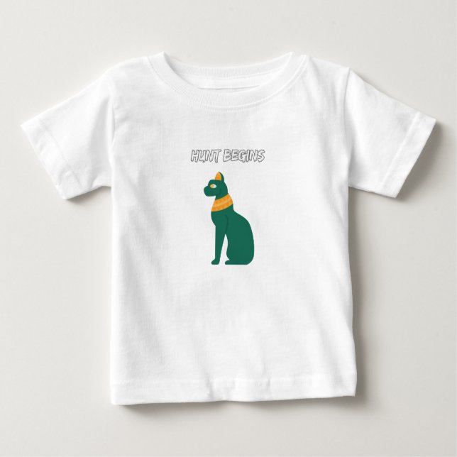 Camiseta Para Bebê Hunt Começa (Frente)