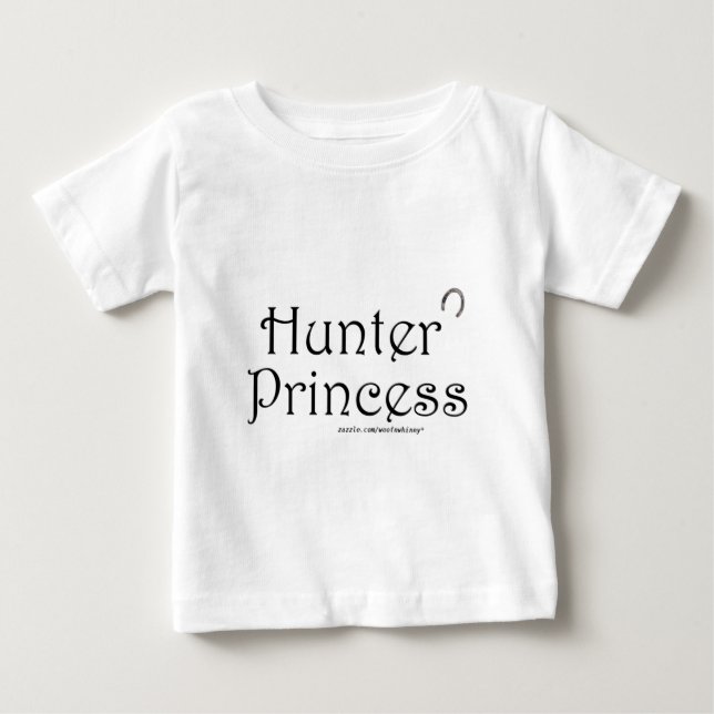Camiseta Para Bebê Hunter Princess (Frente)