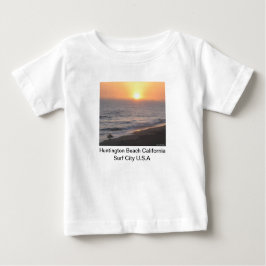Camiseta Para Bebê Huntington Beach "Cidade Surf"
