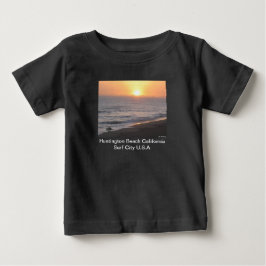 Camiseta Para Bebê Huntington Beach "Surf City"