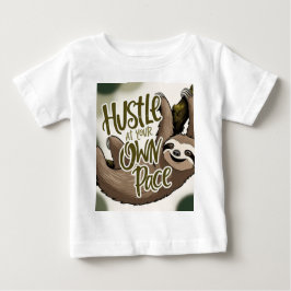 Camiseta Para Bebê Hustle no seu próprio ritmo