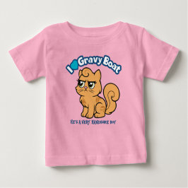 Camiseta Para Bebê I <3 Gravy Boat DCC