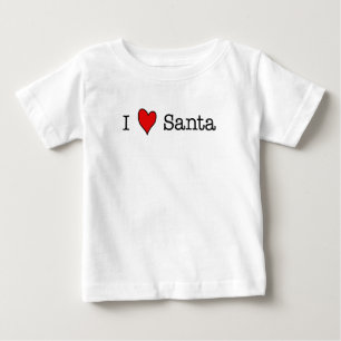 Camiseta Para Bebê I (coração) Papais noeis