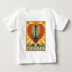 Camiseta Para Bebê I Heart Cicadas