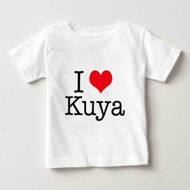 Camiseta Para Bebê I Heart Kuya Criança/Toddler/Kids Styles (Frente)