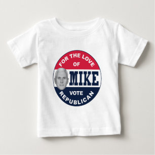 CAMISETA PARA BEBÊ I-LIKE-MIKE-BUTTON-REPUBLICAN