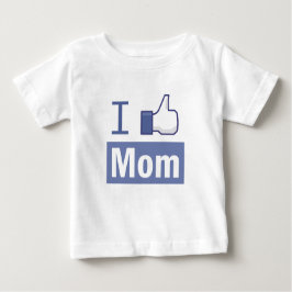 Camiseta Para Bebê I like mom