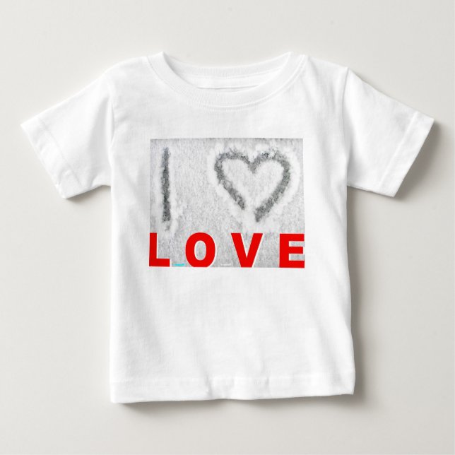 Camiseta Para Bebê I love LOVE - T-Shirt (Frente)
