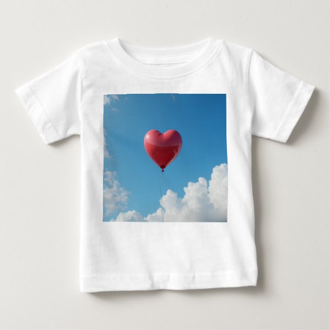Camiseta Para Bebê I love you (Frente)