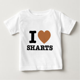 Camiseta Para Bebê I Sharts