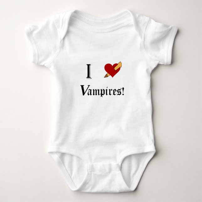 Camiseta Para Bebê I Slay Vampires (Frente)