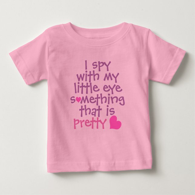 Camiseta Para Bebê I Spy (Frente)