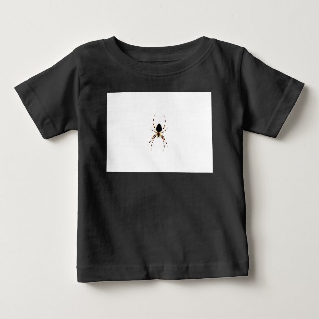 Camiseta Para Bebê iccna de aranha (Frente)