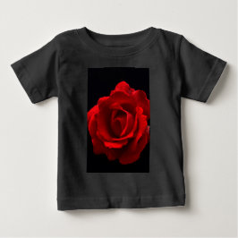 Camiseta Para Bebê iccna rosa vermelha