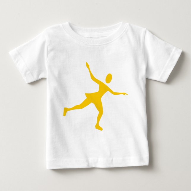 Camiseta Para Bebê Ice Skating - Amber (Frente)
