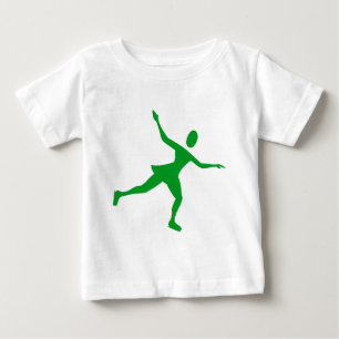 Camiseta Para Bebê Ice Skating - Grass Green