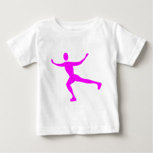 Camiseta Para Bebê Ice Skating - Magenta