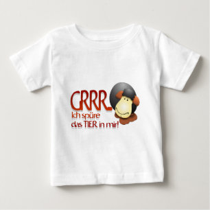 Camiseta Para Bebê Ich spüre das Tier em mir!