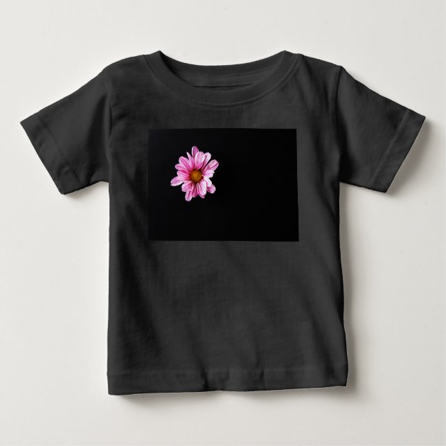 Camiseta Para Bebê Icnm da Flor Chrysanthemum (Frente)