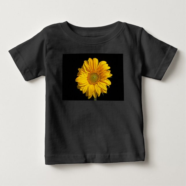 Camiseta Para Bebê Icnm de girassol (Frente)