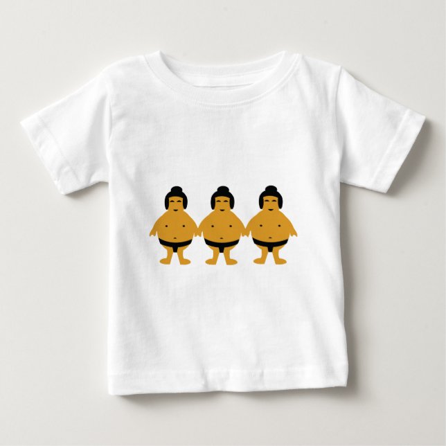 Camiseta Para Bebê ícone de três sumos (Frente)