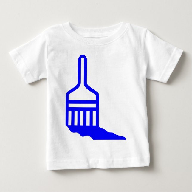 Camiseta Para Bebê Ícone do pincel (Frente)